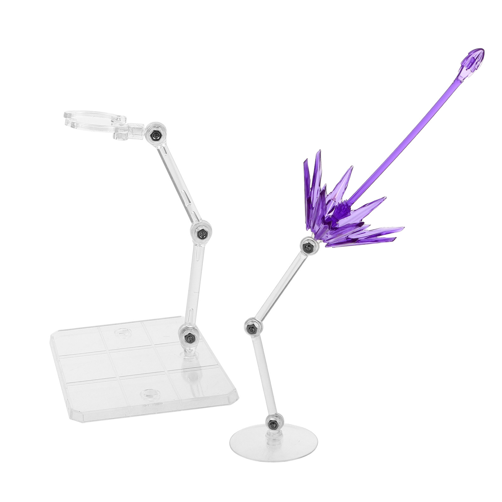 Action Figure Stand - 2Pcs Special Effect Clear Action Figure