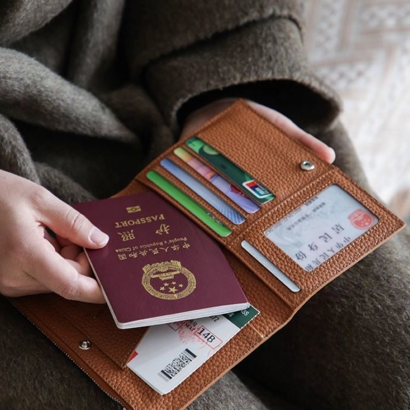 Leather Passport Holder Covers - Card Top Loader recension och pris