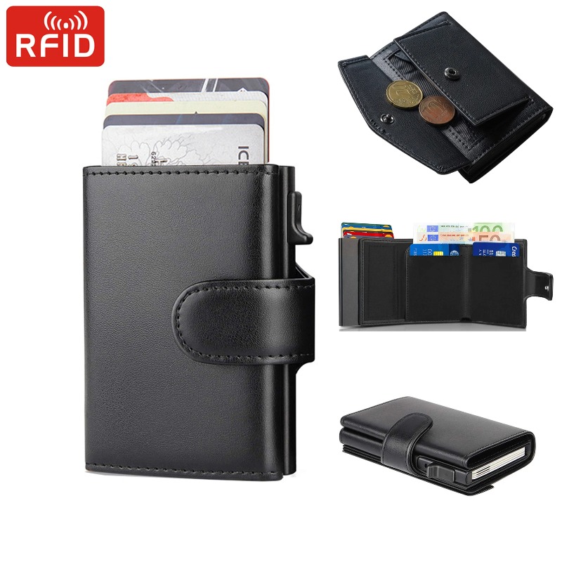 Metal Business Card Case Rfid  - Card Top Loader recension och pris