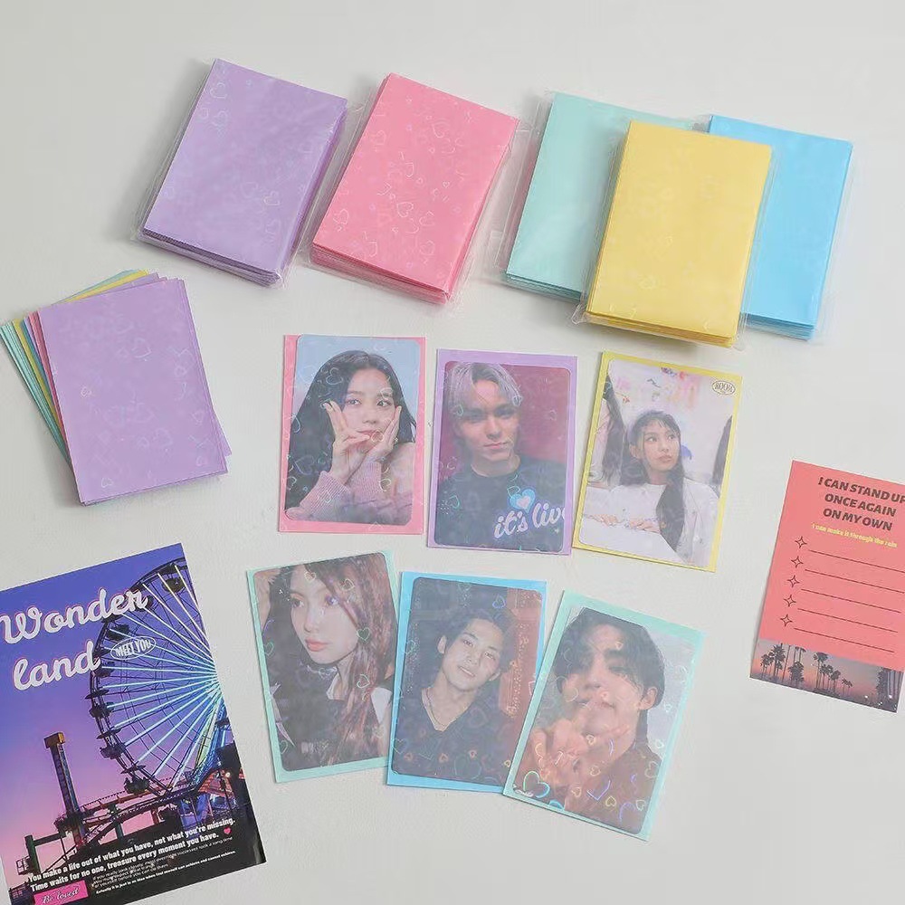 50pcs Laser Heart Card 61x91mm - Card Penny Sleeve recension och pris