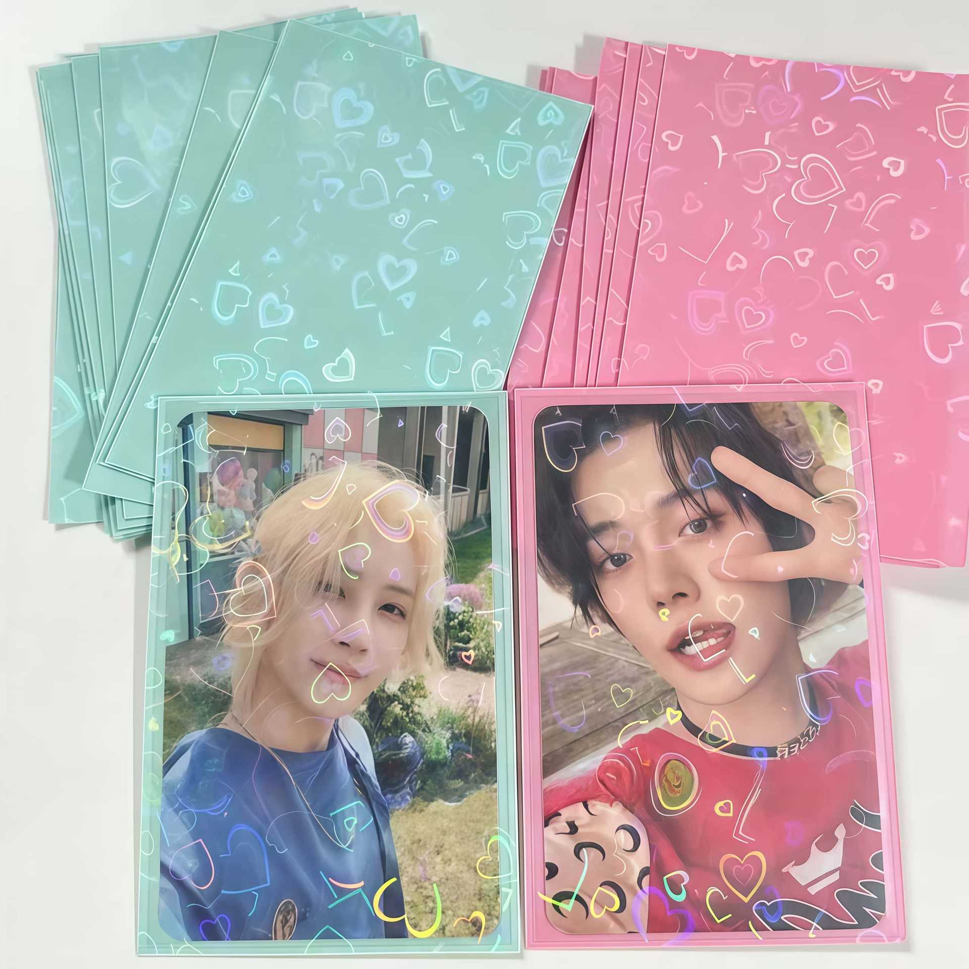 50pcs Laser Heart Card 61x91mm - Card Penny Sleeve recension och pris