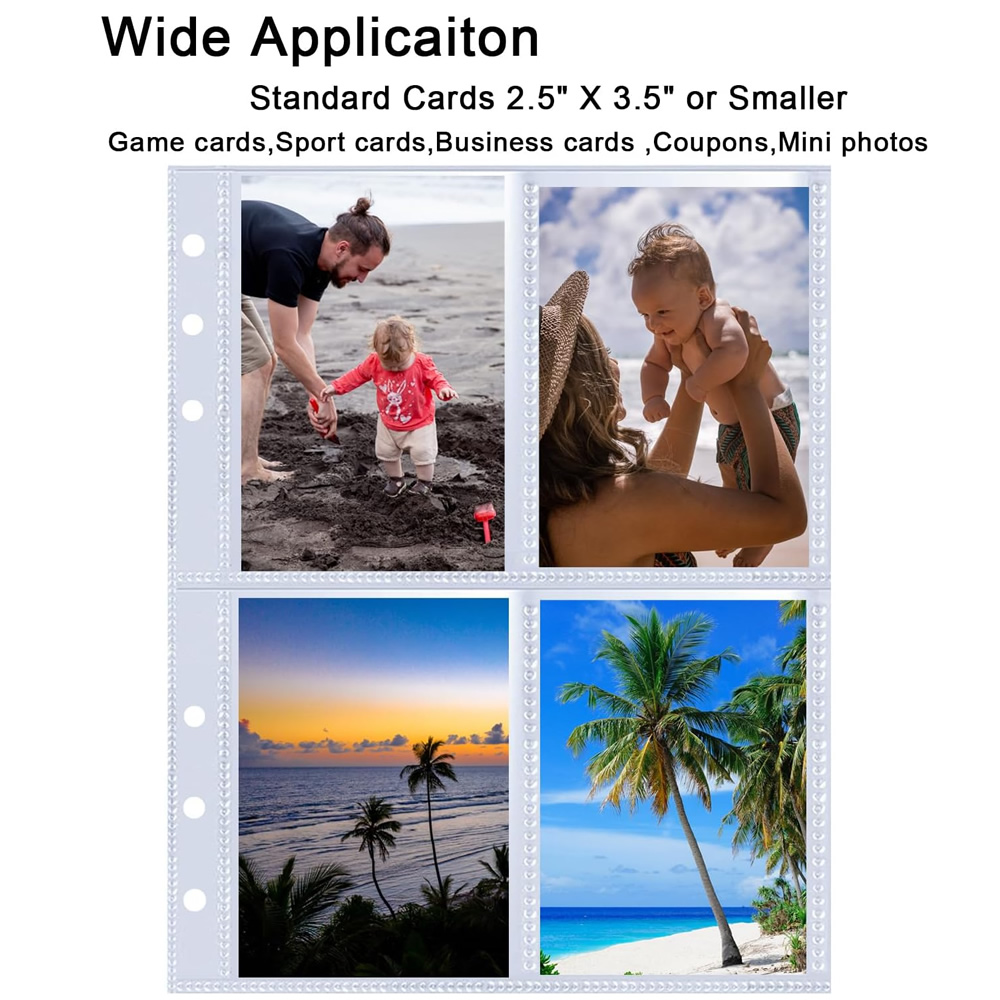 4 Pockets Photo Card Sleeves B - Pokemon Binder Card recension och pris