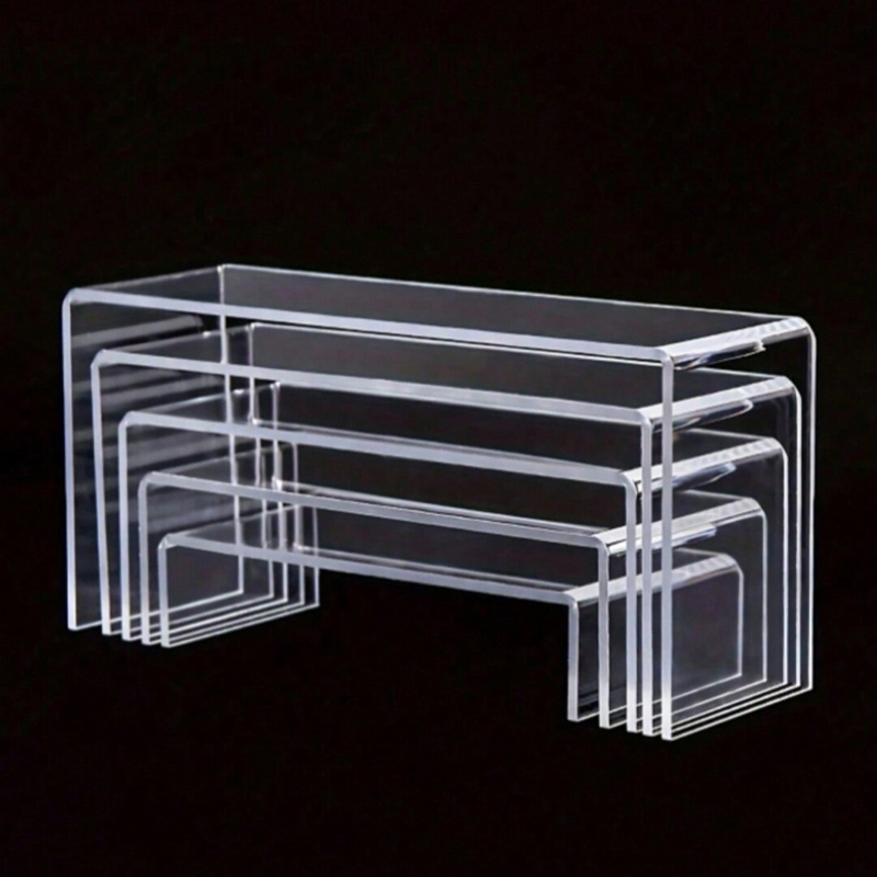 3/5Pcs Acrylic Display Stand B - Display Risers Set recension och pris