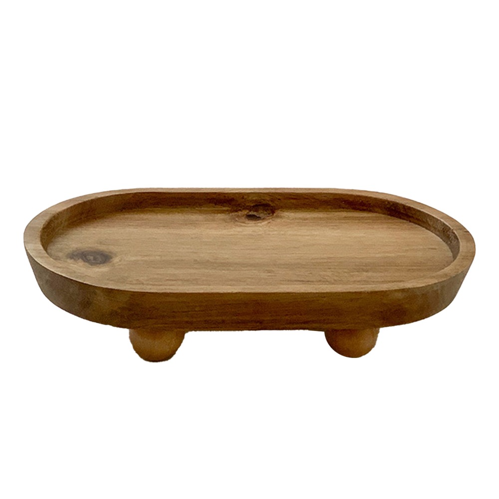 Wooden Oval Elevated Display T - Display Risers Set recension och pris