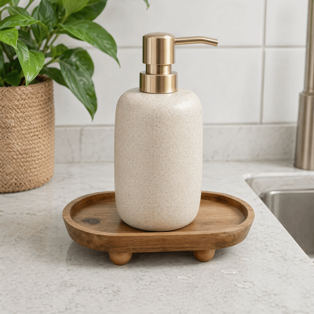 Wooden Oval Elevated Display T - Display Risers Set recension och pris