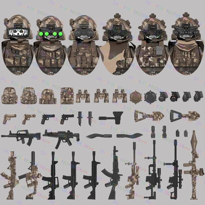 MOC Military Soldiers Action F - Lego Minifigure Holder recension och pris