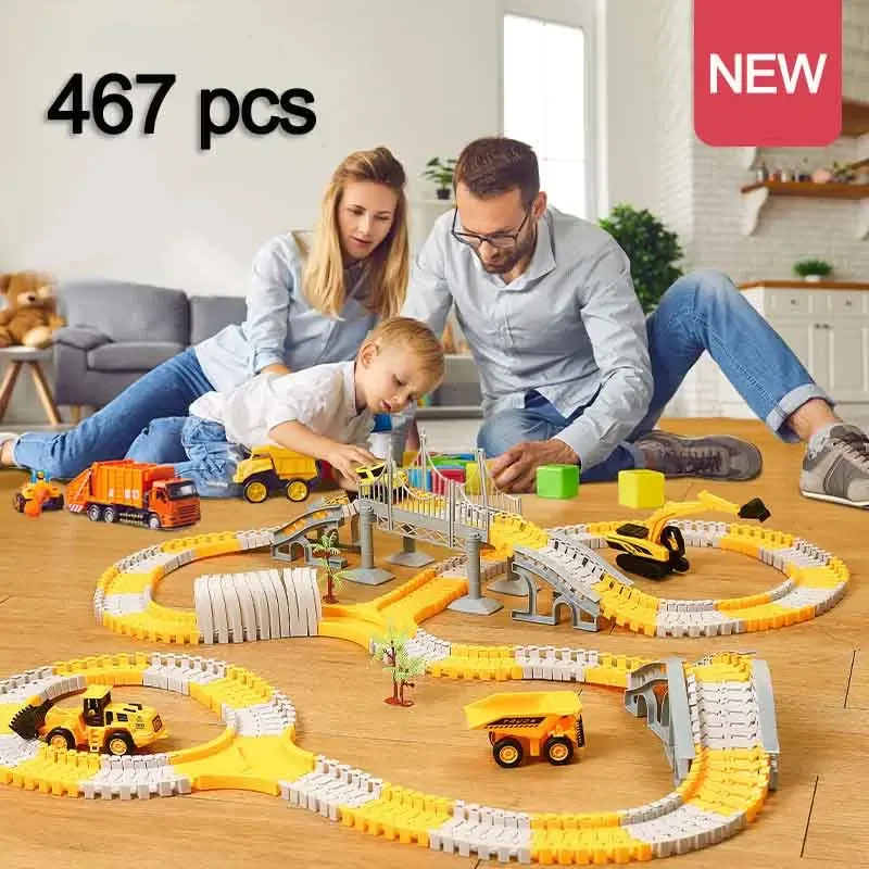 137-467pcs Children Electric T - Hot Wheels Car Track Sets recension och pris