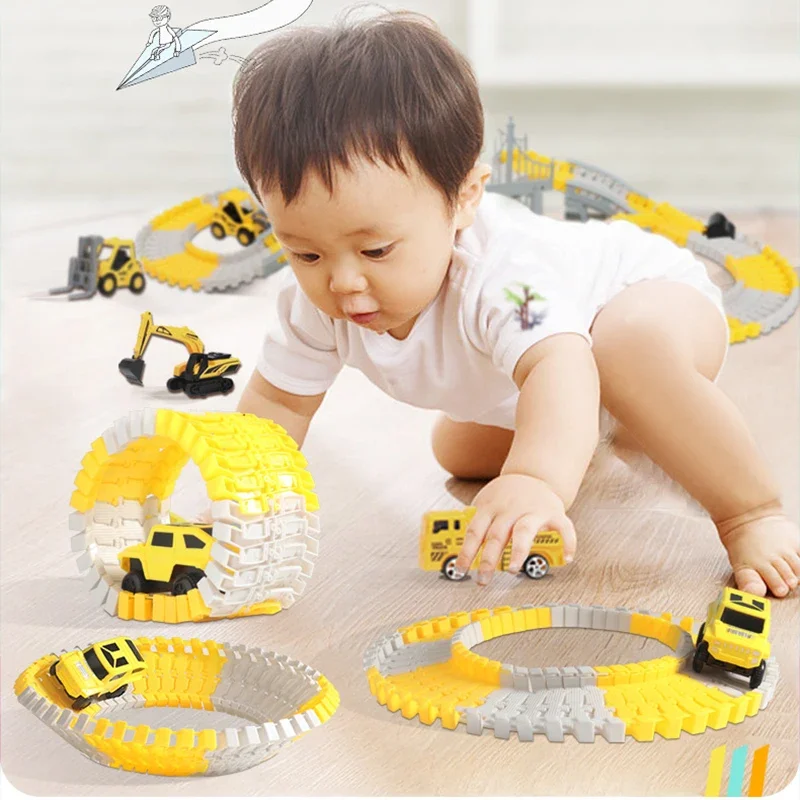 137-467pcs Children Electric T - Hot Wheels Car Track Sets recension och pris