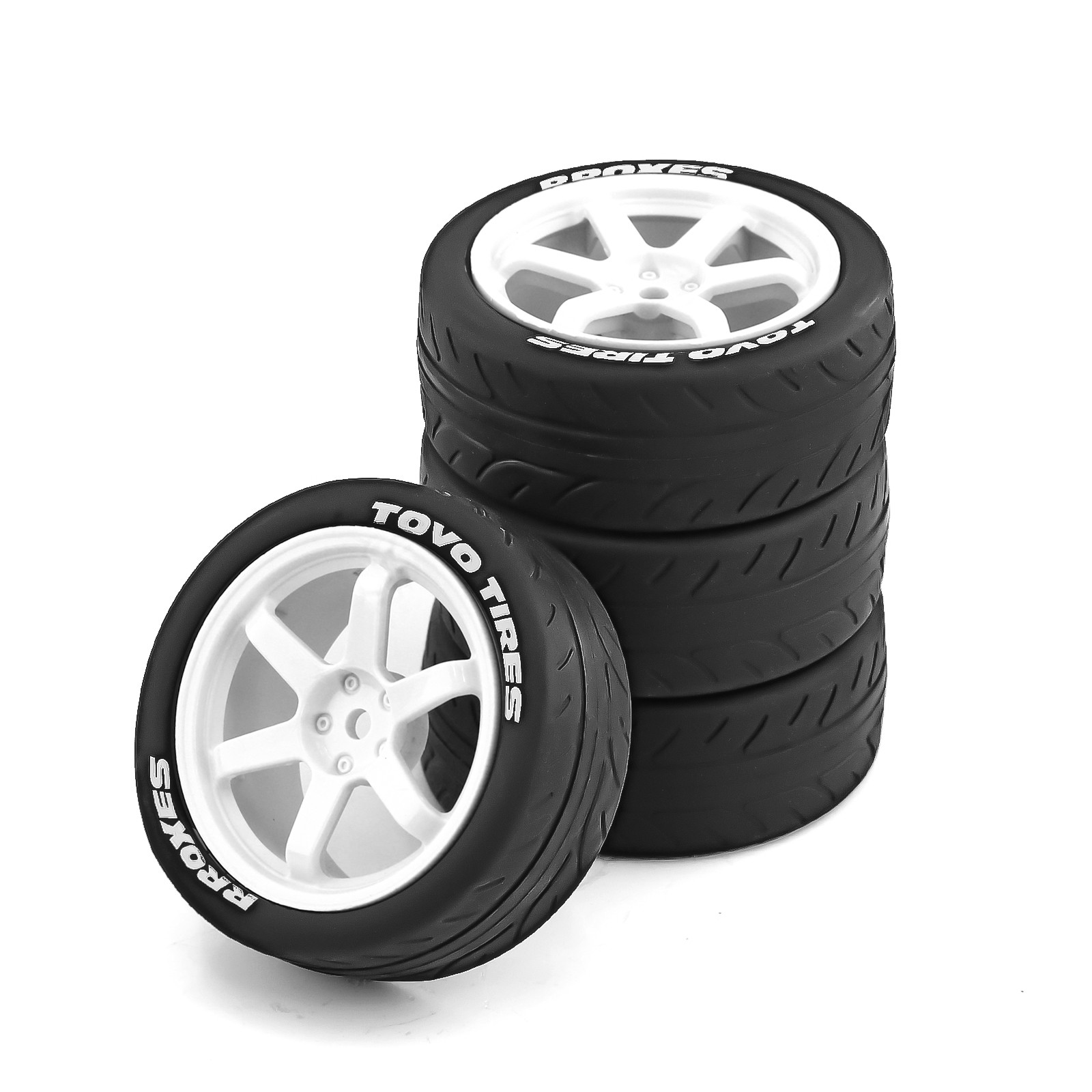 1/10 RC On Road Tires Rubber R - Tamiya Model Rc Car recension och pris