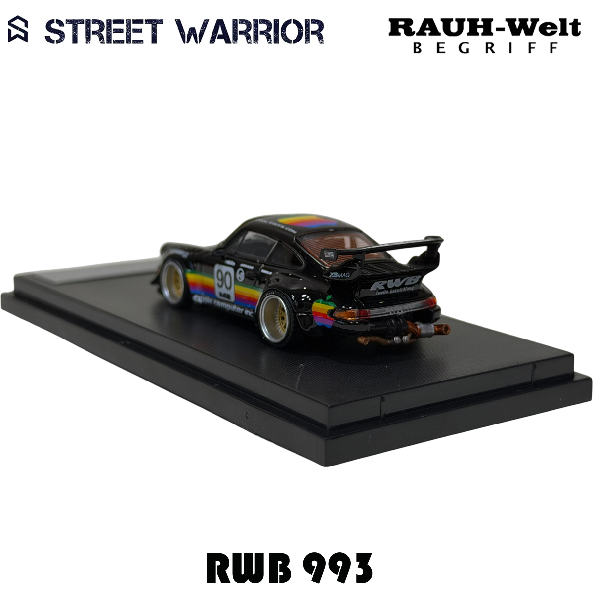 SW In Stock 1:64 RWB 993 Black - Die Cast Car 1 64 recension och pris