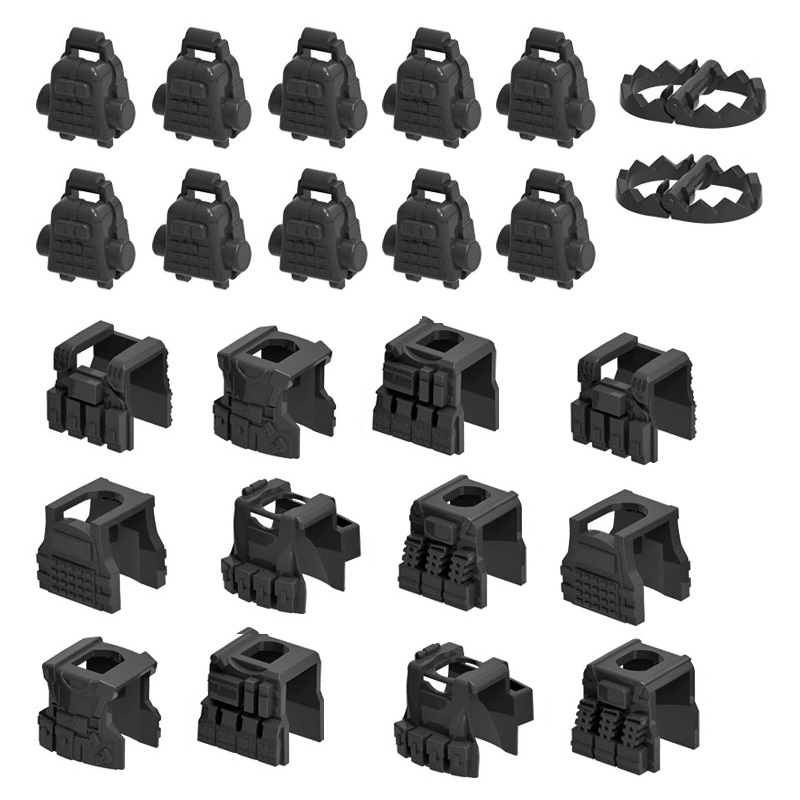MOC Military Armor Tactical Ve - Lego Minifigure Holder recension och pris